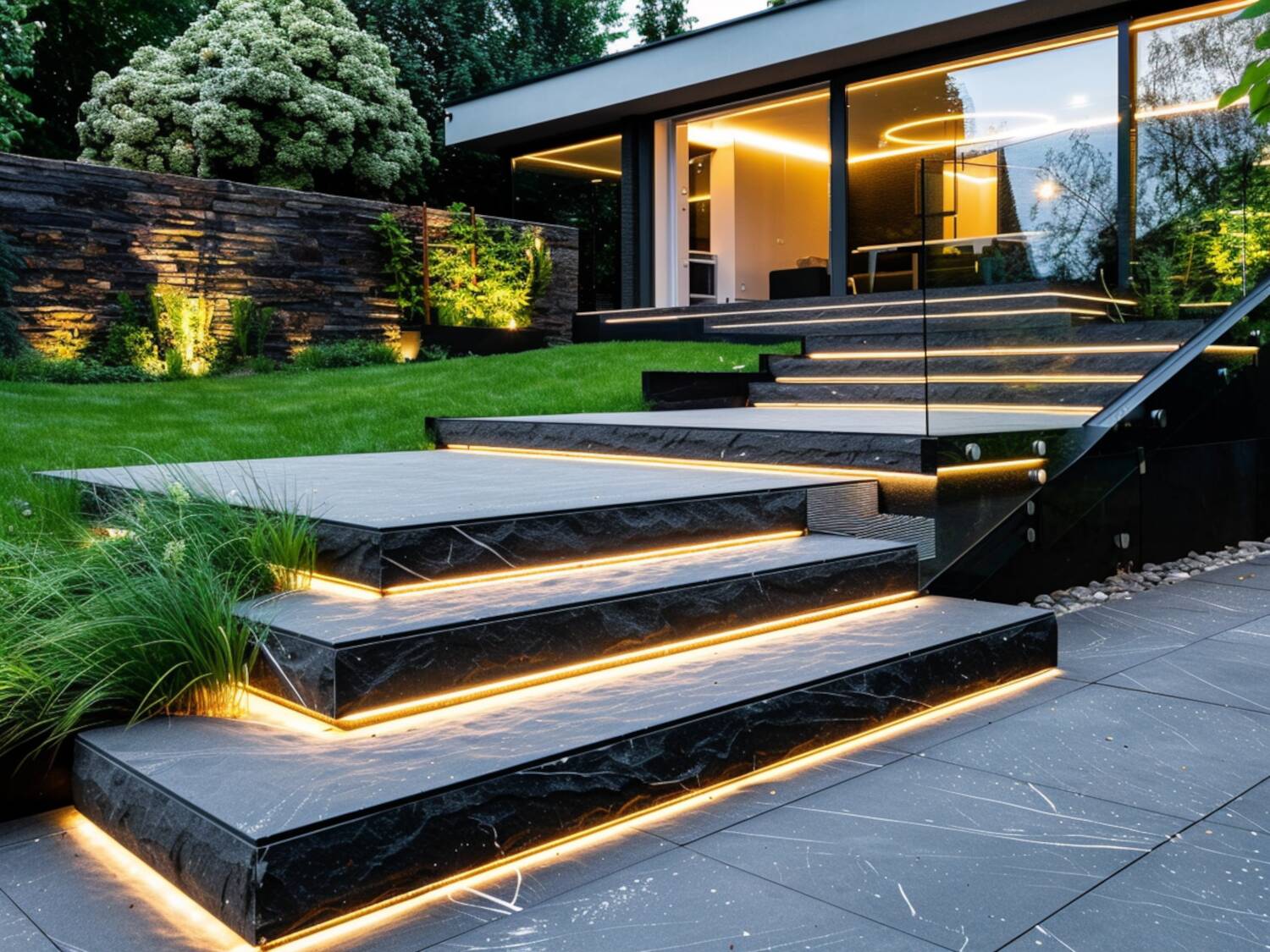 jakie oświetlenie LED wybrać do ogrodów przydomowych w stylu nowoczesnym