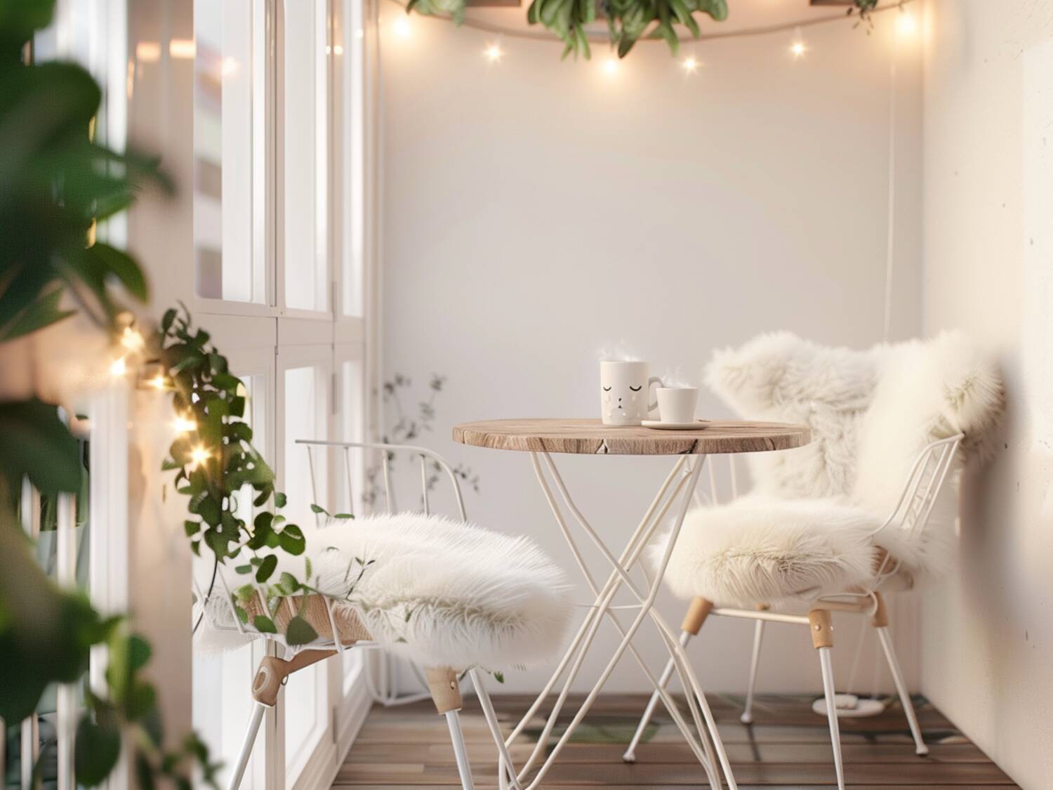 Jak zaaranżować balkon w stylu skandynawskim z delikatnym oświetleniem LED