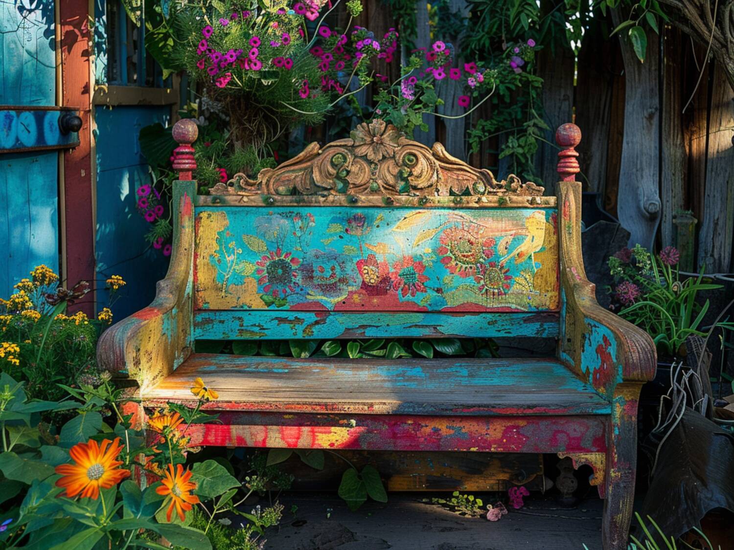 Jak zrobić unikalną ławkę ze starego łóżka